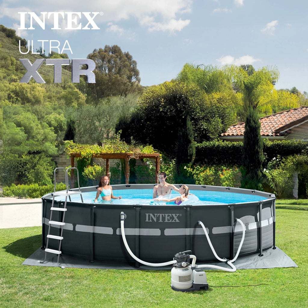 INTEX Ultra XTR 18ft x 52in Round Above Ground Pool Set, Sand Filter Pump