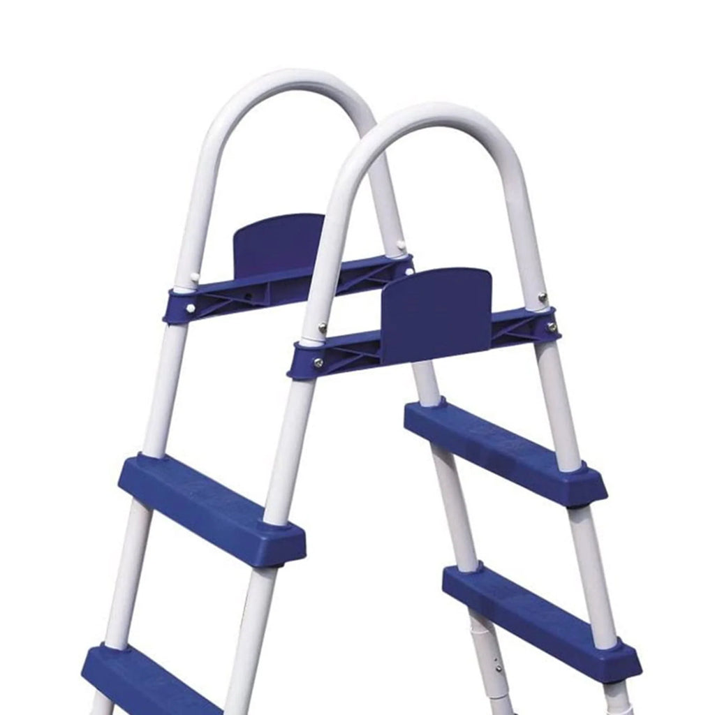 Bestway Steel Pro MAX 15' x 48" Round Above Ground Swimming Pool & Pool Ladder
