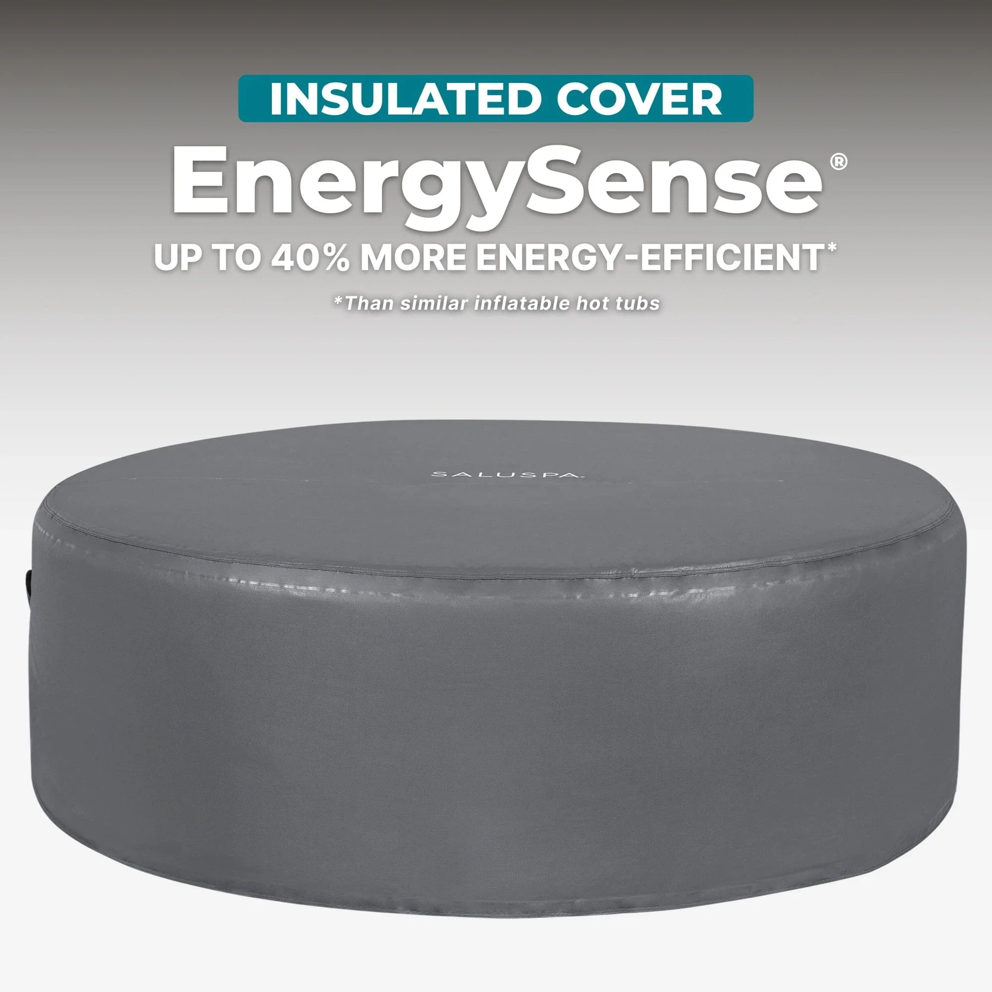 Bestway SaluSpa Hollywood Luxe 4-6 Person Inflatable Hot Tub, Round Energy-Efficient Spa, 77" x 26"