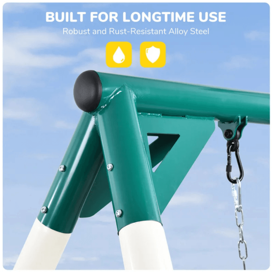 9.5′ Heavy-Duty Outdoor Porch Swing Set