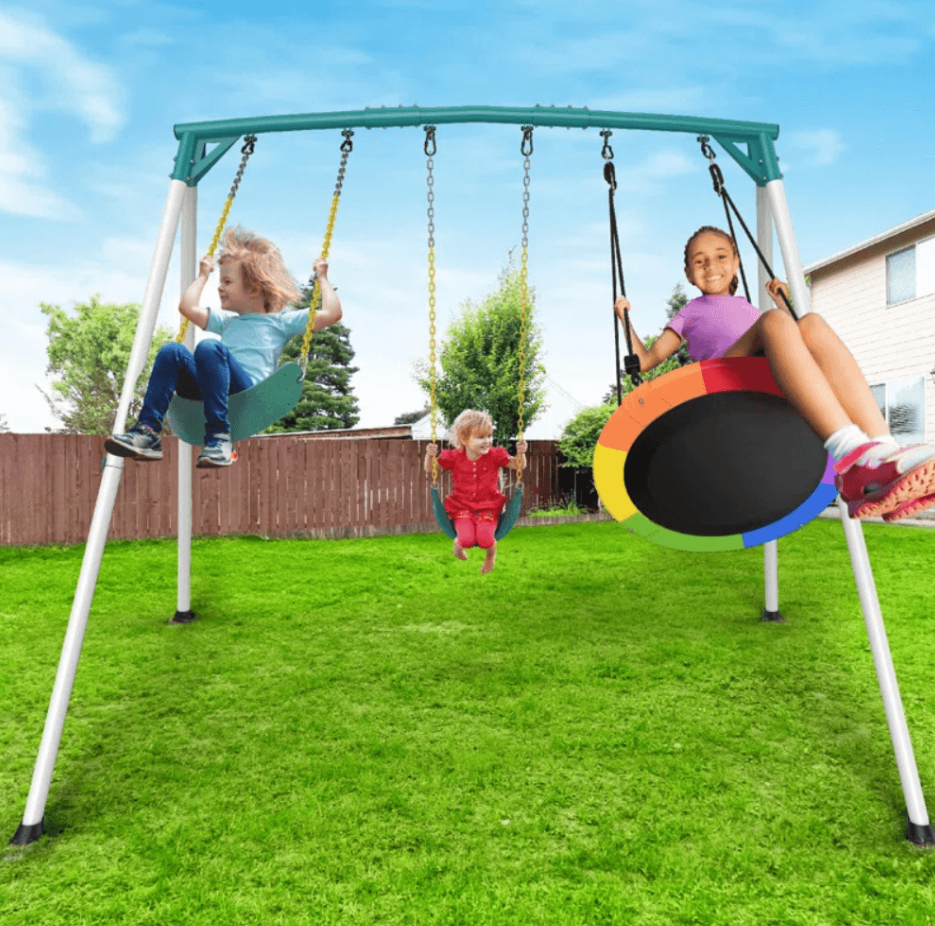 9.5′ Heavy-Duty Outdoor Porch Swing Set