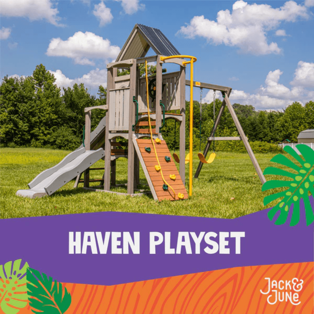 Jack & June Haven Wooden Swing Set