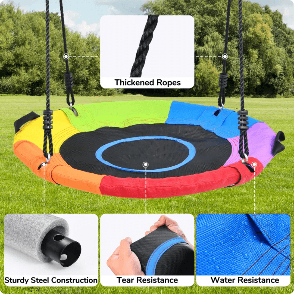 Klo Kick Metal Swing Set with 3 Swings