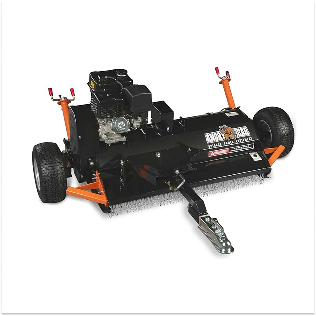 MechMaxx 48" Tow-Behind ATV Offset Flail Mower 15HP 459cc E-start Gas Engine Powered