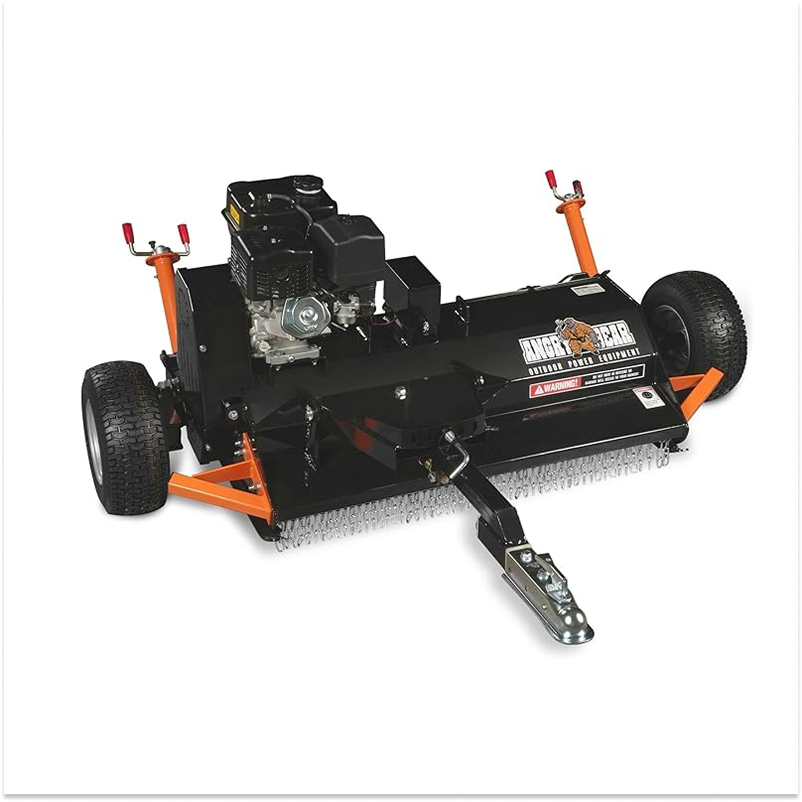 MechMaxx 48" Tow-Behind ATV Offset Flail Mower 15HP 459cc E-start Gas Engine Powered
