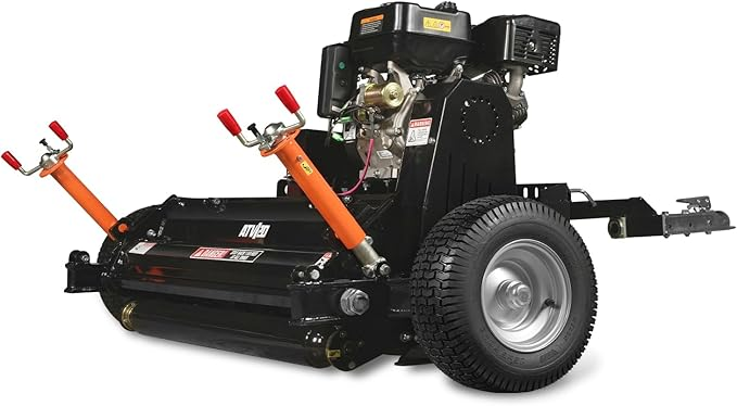 MechMaxx 48" Tow-Behind ATV Offset Flail Mower 15HP 459cc E-start Gas Engine Powered