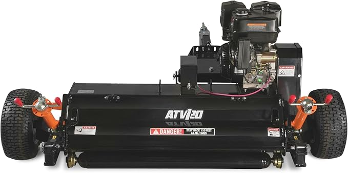 MechMaxx 48" Tow-Behind ATV Offset Flail Mower 15HP 459cc E-start Gas Engine Powered