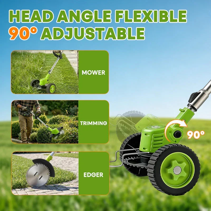 IToolMax 3 In 1 Cordless Grass Trimmer, Weed Eater and Edger