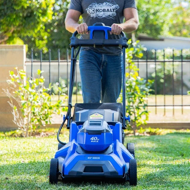 Kobalt 40-Volt 21-in Brushless Battery Push Lawn Mower 6 Ah (Battery and Charger Included)