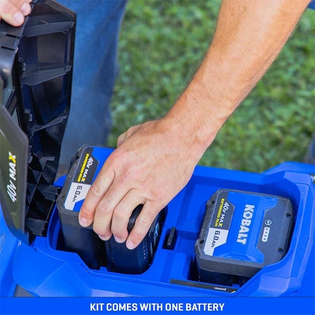 Kobalt 40-Volt 21-in Brushless Battery Push Lawn Mower 6 Ah (Battery and Charger Included)