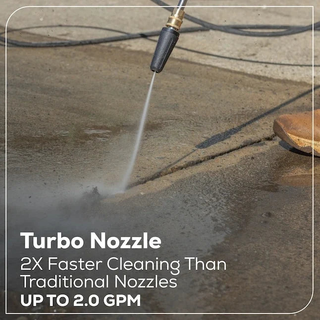 Greenworks 3000-PSI 2.0-GPM Cold Water Electric Pressure washer with 5 Spray Tips
