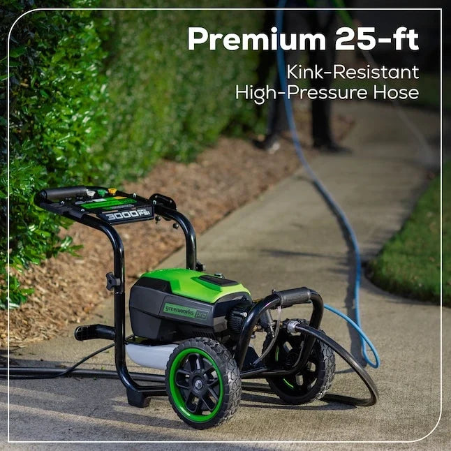 Greenworks 3000-PSI 2.0-GPM Cold Water Electric Pressure washer with 5 Spray Tips