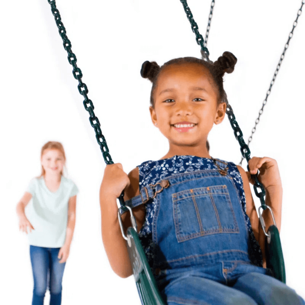 Sportspower Alta Oaks 10′ Heavy Duty Swing Set with Lifetime Warranty on 6′ Double Wall Slide