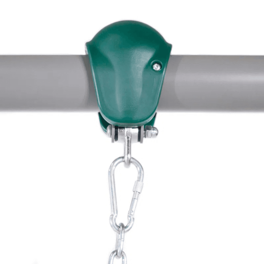 Sportspower Alta Oaks 10′ Heavy Duty Swing Set with Lifetime Warranty on 6′ Double Wall Slide