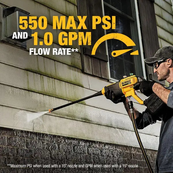 DEWALT 20V MAX* 550 psi Cordless Power Cleaner Bare Tool