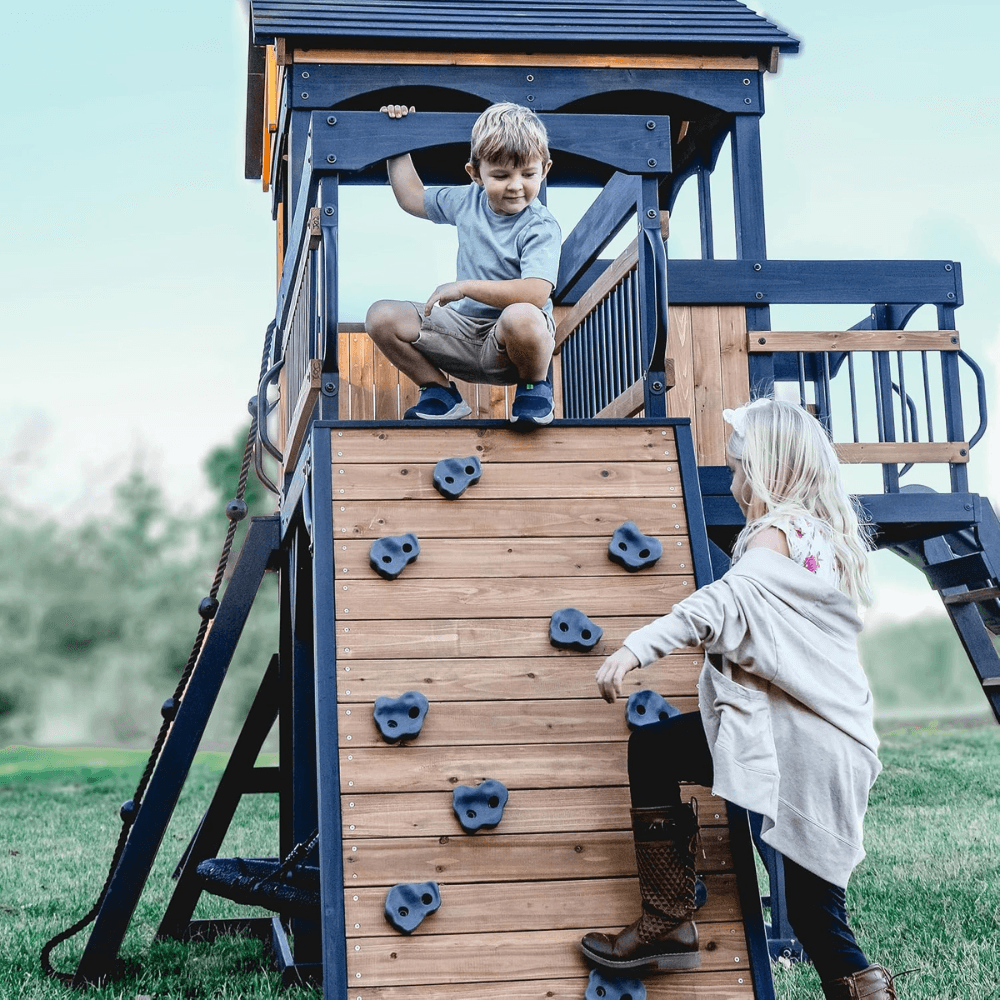 Timber Crossing Swing Set – Adventure Meets Stunning Design