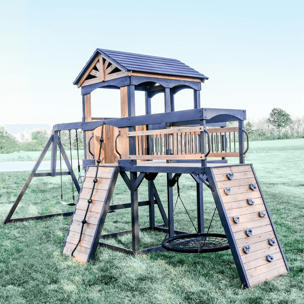 Timber Crossing Swing Set – Adventure Meets Stunning Design