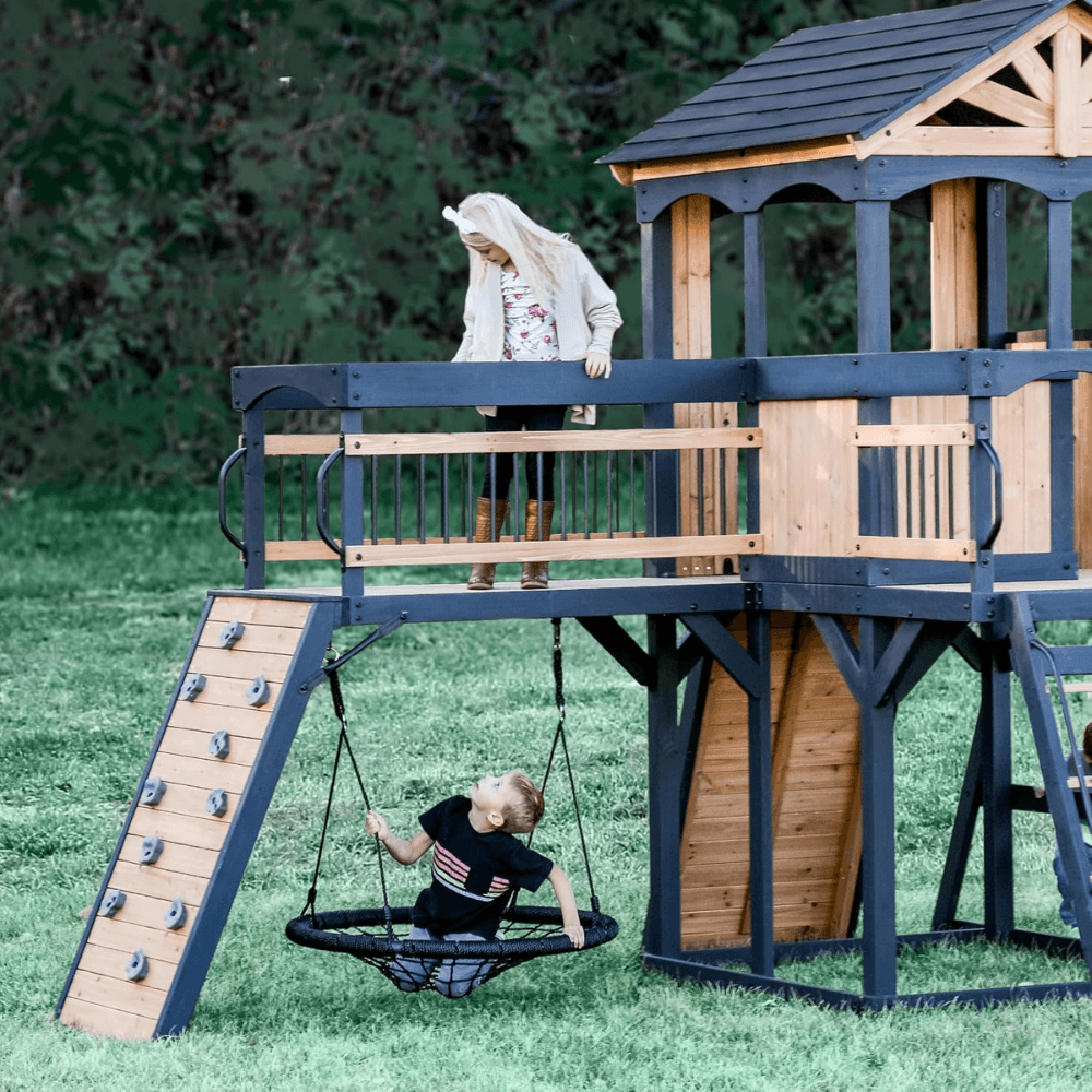 Timber Crossing Swing Set – Adventure Meets Stunning Design