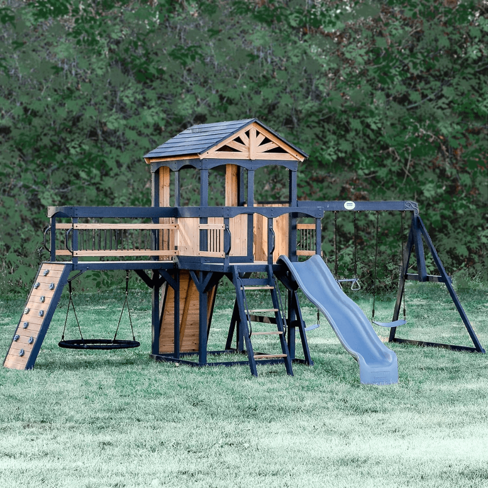 Timber Crossing Swing Set – Adventure Meets Stunning Design