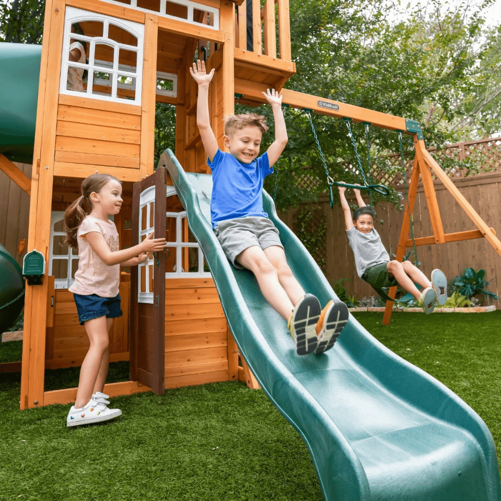 KidKraft Ridgemoor Perch Swing Set – Endless Outdoor Fun for Kids
