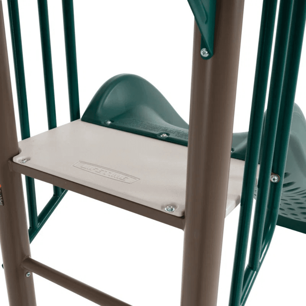 Lifetime Powder Coated Steel Swing Set with 4 Swing(s) , 1 Slide(s)