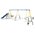 Sportspower Super 10 Metal Swing Set with Lifetime Warranty on Blow Molded Slide