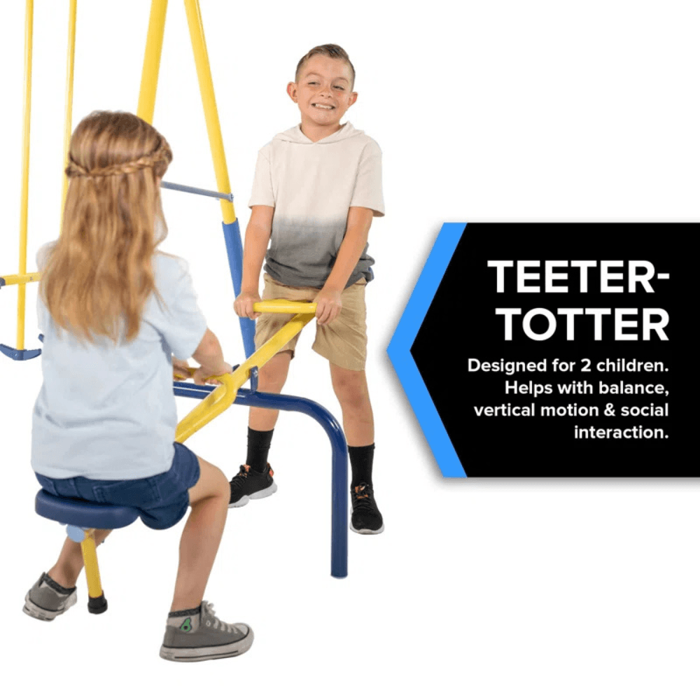 Sportspower Super 10 Metal Swing Set with Lifetime Warranty on Blow Molded Slide