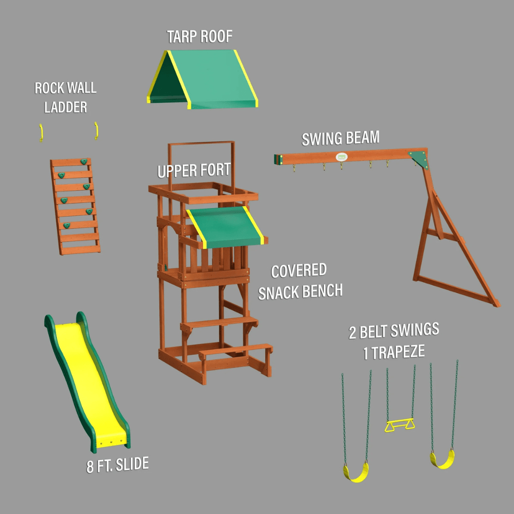 Tucson Swing Set – Big Fun in a Compact Design