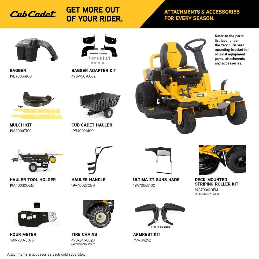 Cub Cadet Ultima Series ZTS1 46 Zero Turn Lawn Mower