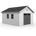 Handy Home Products Scarsdale 12x16 Do-it-Yourself Wooden Storage Shed with Floor