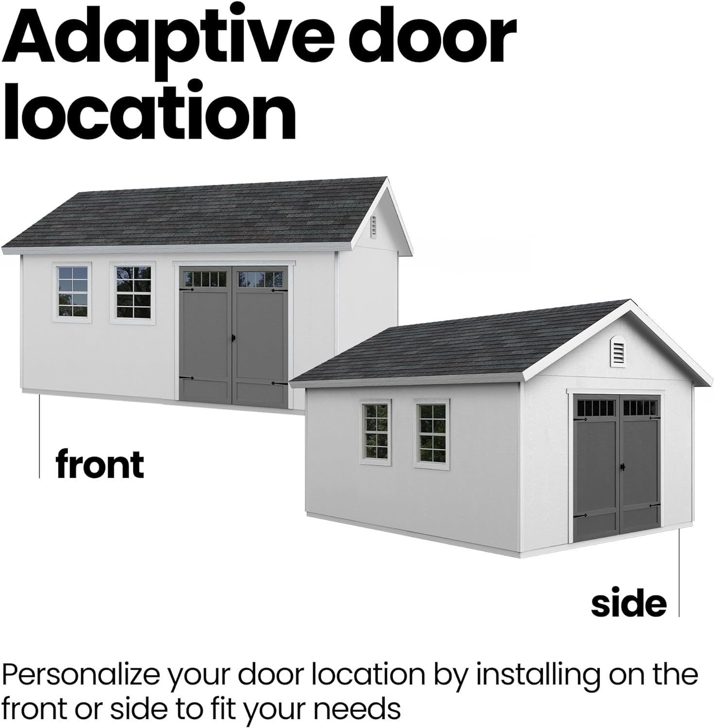 Handy Home Products Scarsdale 12x16 Do-it-Yourself Wooden Storage Shed with Floor