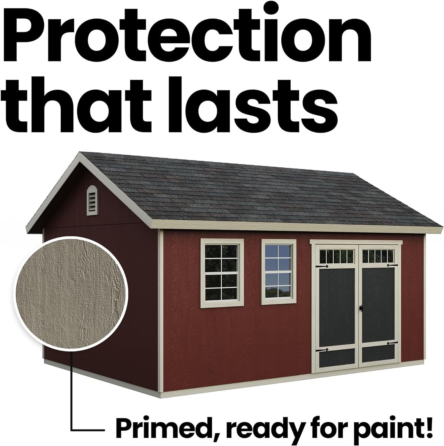 Handy Home Products Scarsdale 12x16 Do-it-Yourself Wooden Storage Shed with Floor
