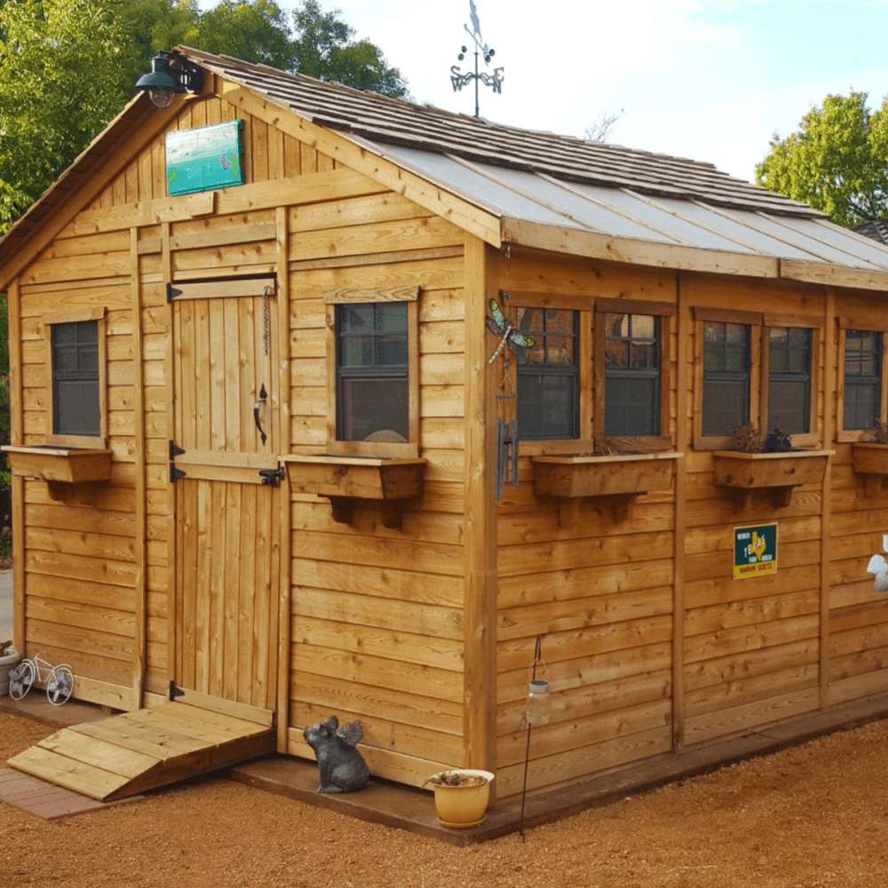 Cedar Sunshed Garden Shed | 12×12