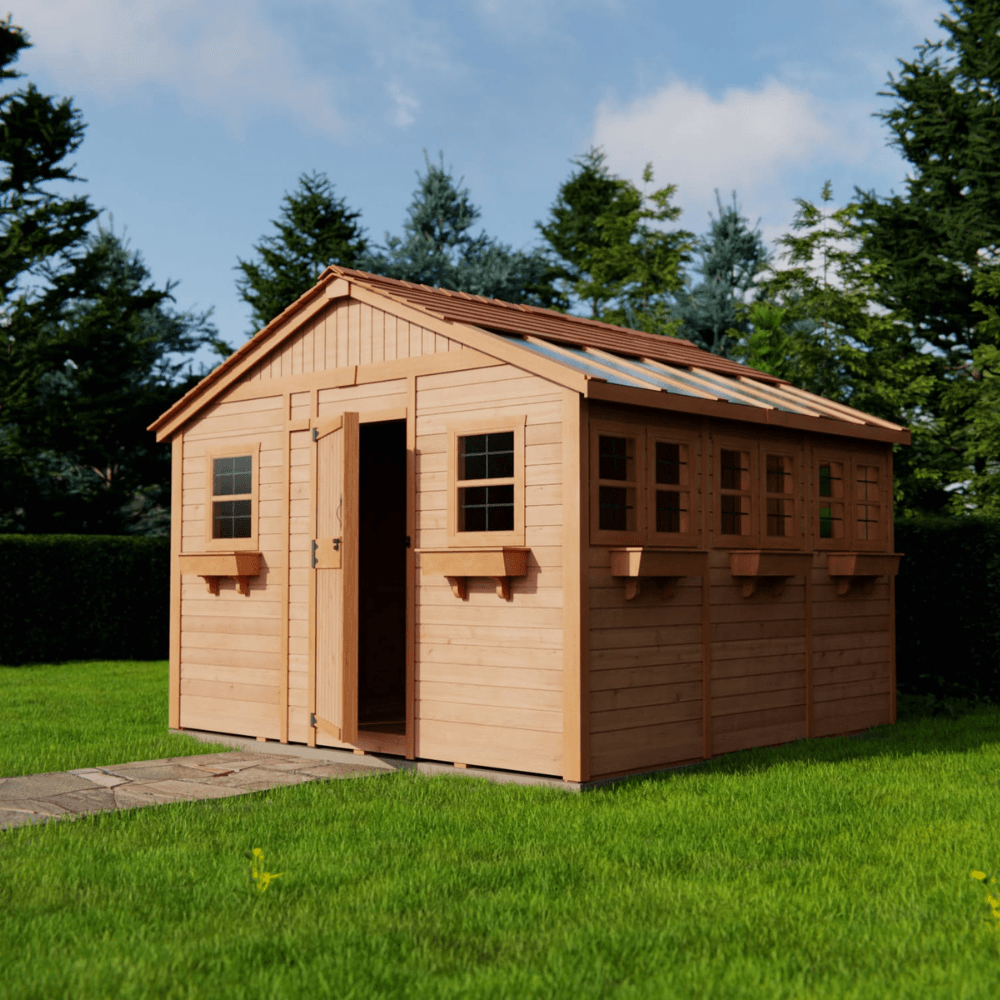 Cedar Sunshed Garden Shed | 12×12