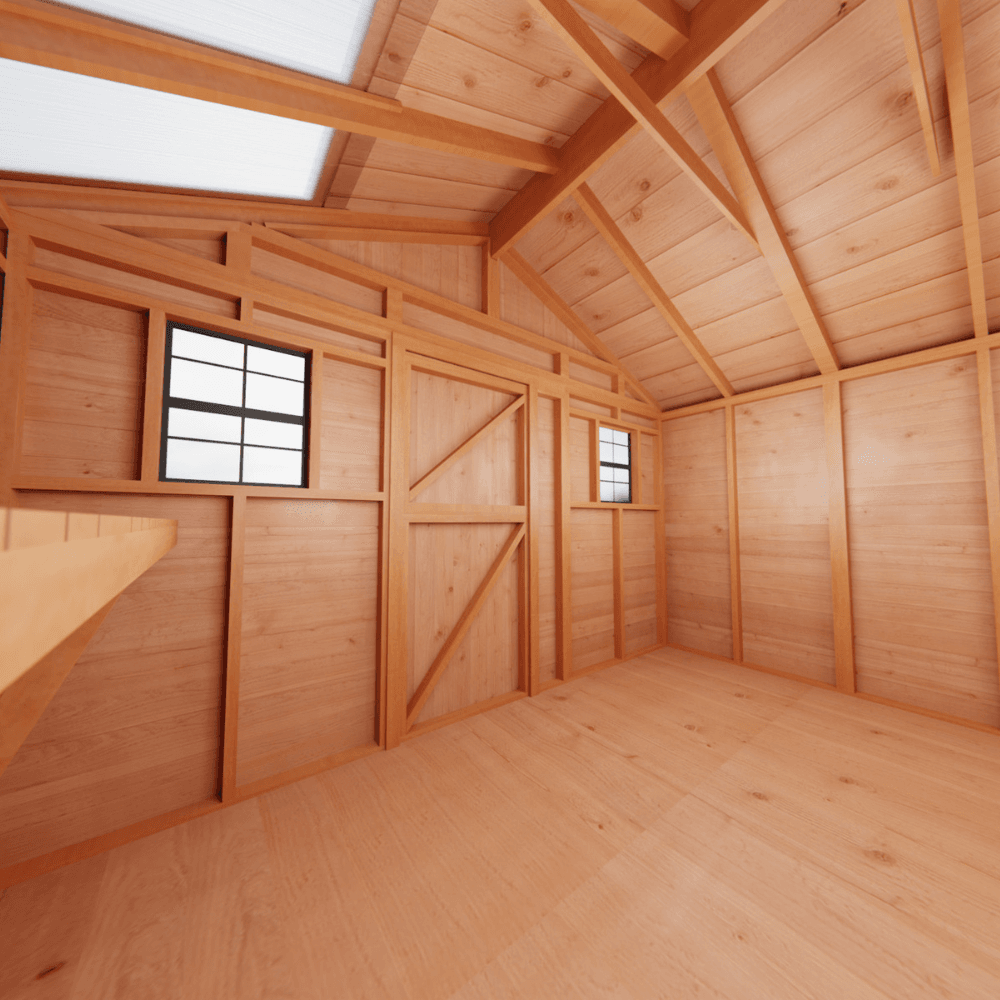 Cedar Sunshed Garden Shed | 12×12