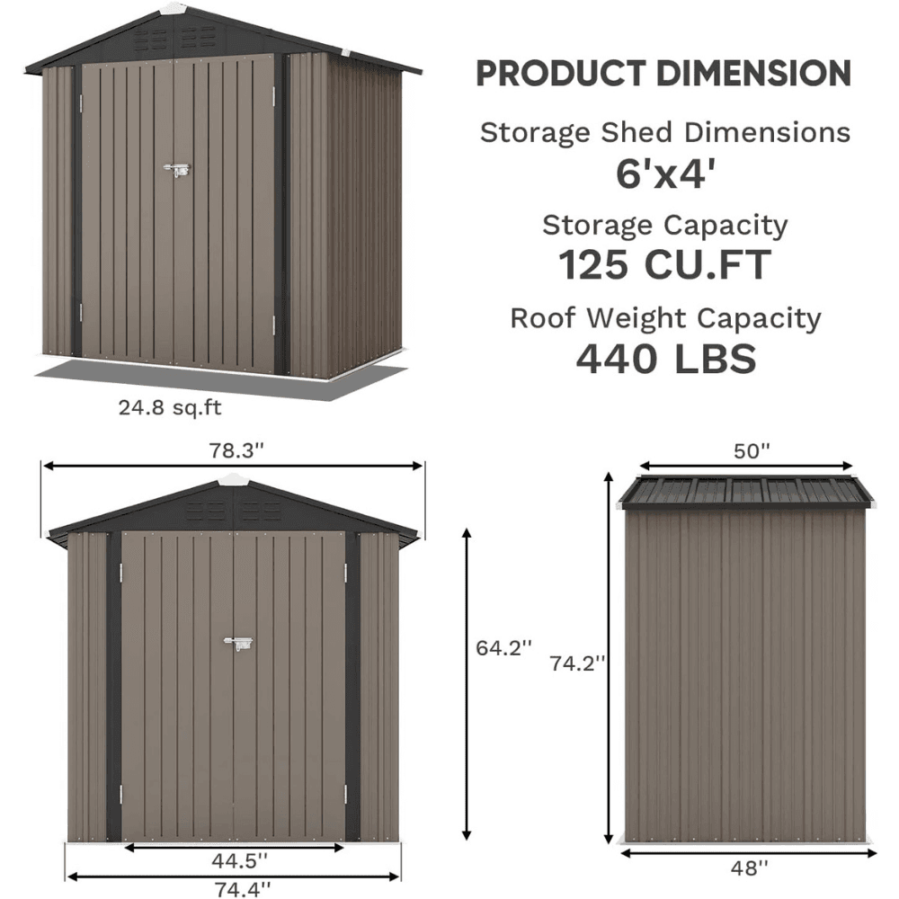 CRAFTSMAN 7-ft x 7-ft Resin Storage Shed (Floor Included)