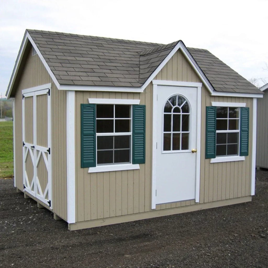 Little Cottage 12 x 10 ft Classic Wood Cottage Panelized Storage Shed