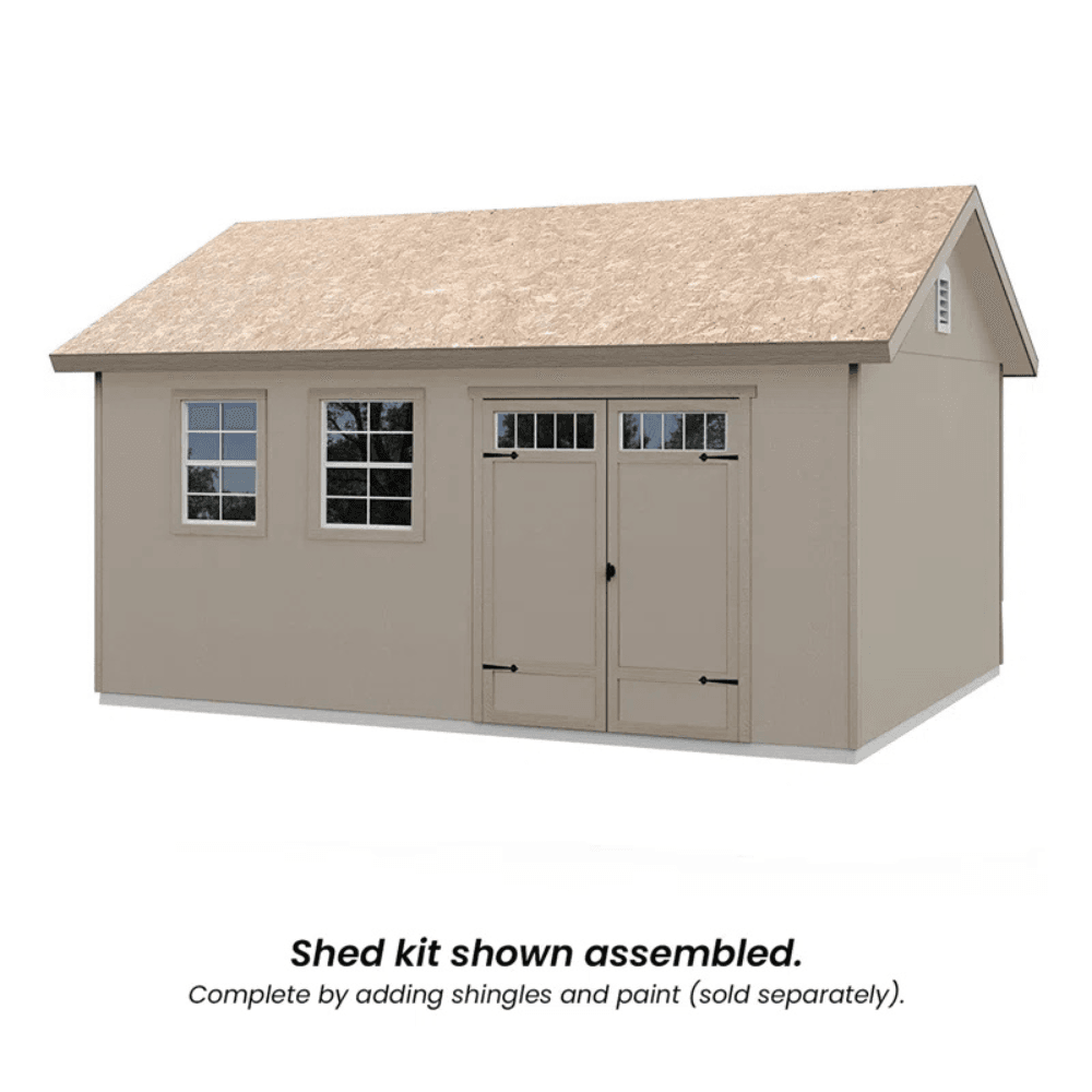 Scarsdale 12 ft. W x 16 ft. D Wood Storage Shed