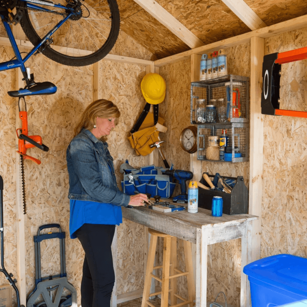 Scarsdale 12 ft. W x 16 ft. D Wood Storage Shed