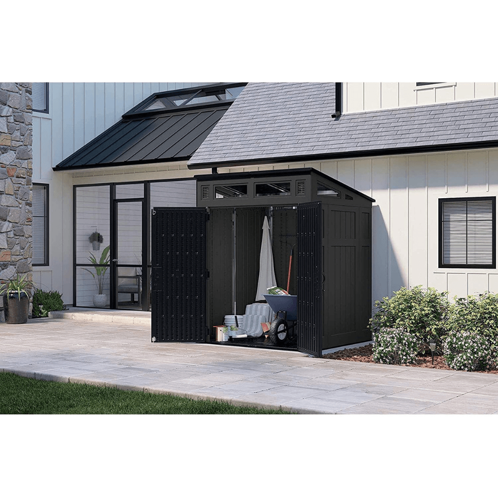 Suncast 6-ft x 5-ft Resin Shed Lean-to Resin Storage Shed (Floor Included)