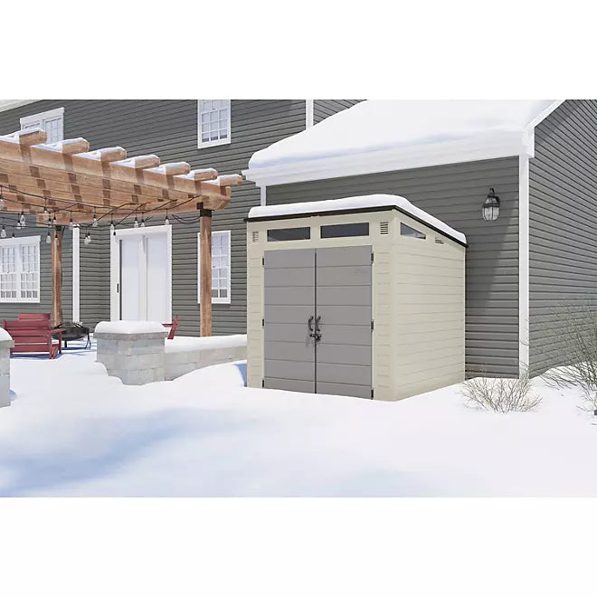 Suncast 7′ x 7′ Modernist Resin Outdoor Storage Shed
