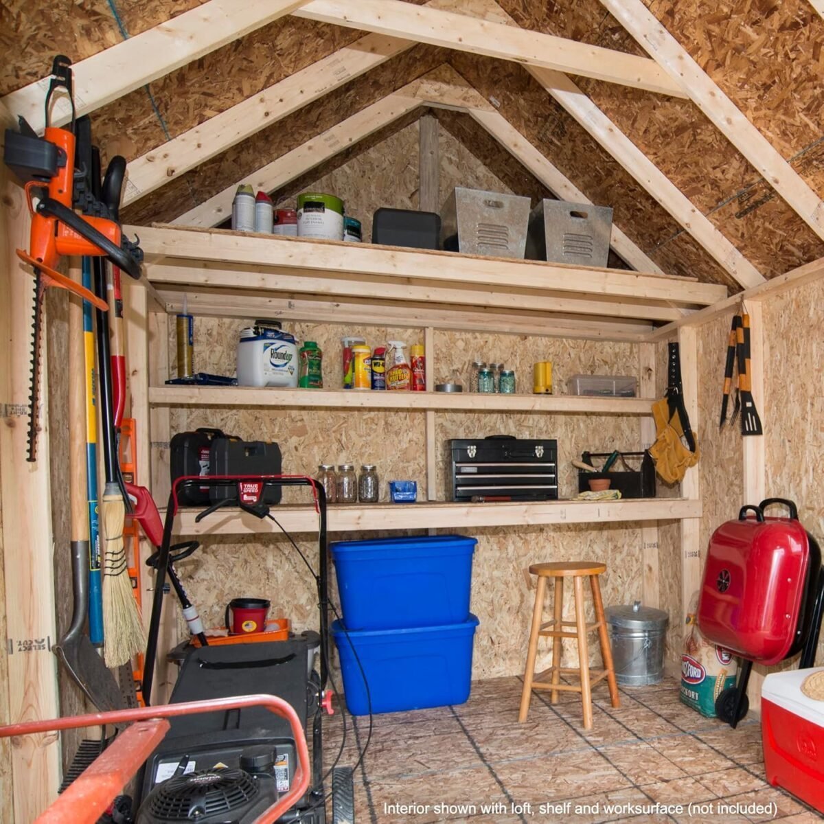 Tribeca 10 ft. W x 12 ft. D Wood Storage Shed With Floor