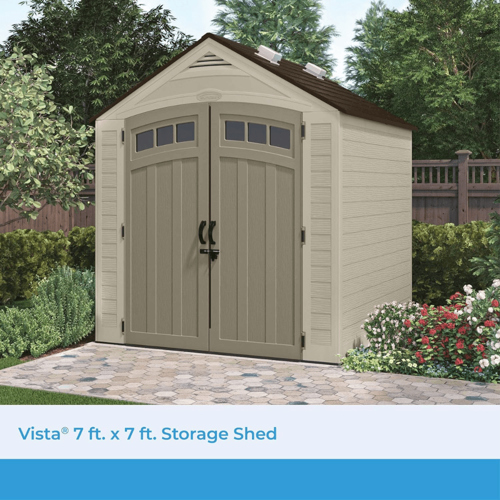Vista 7 ft. W x 7 ft. D Plastic Shed