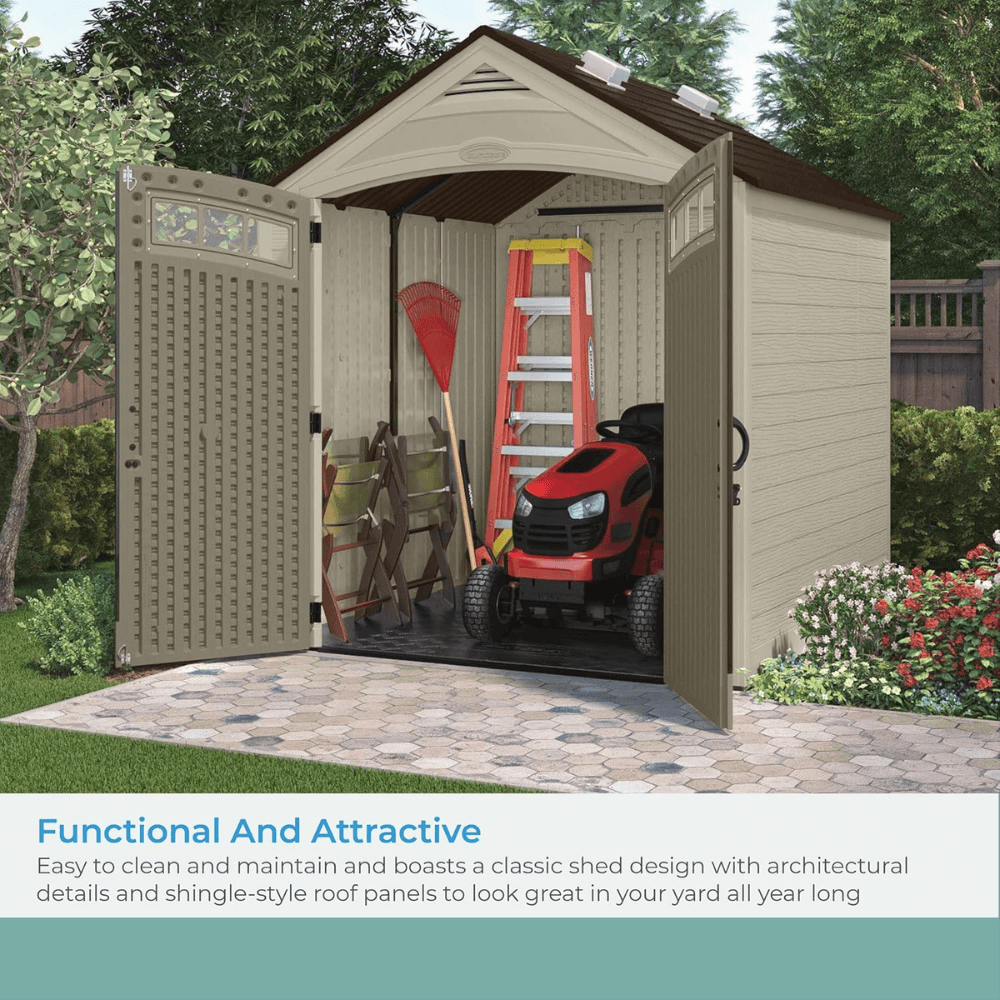 Vista 7 ft. W x 7 ft. D Plastic Shed