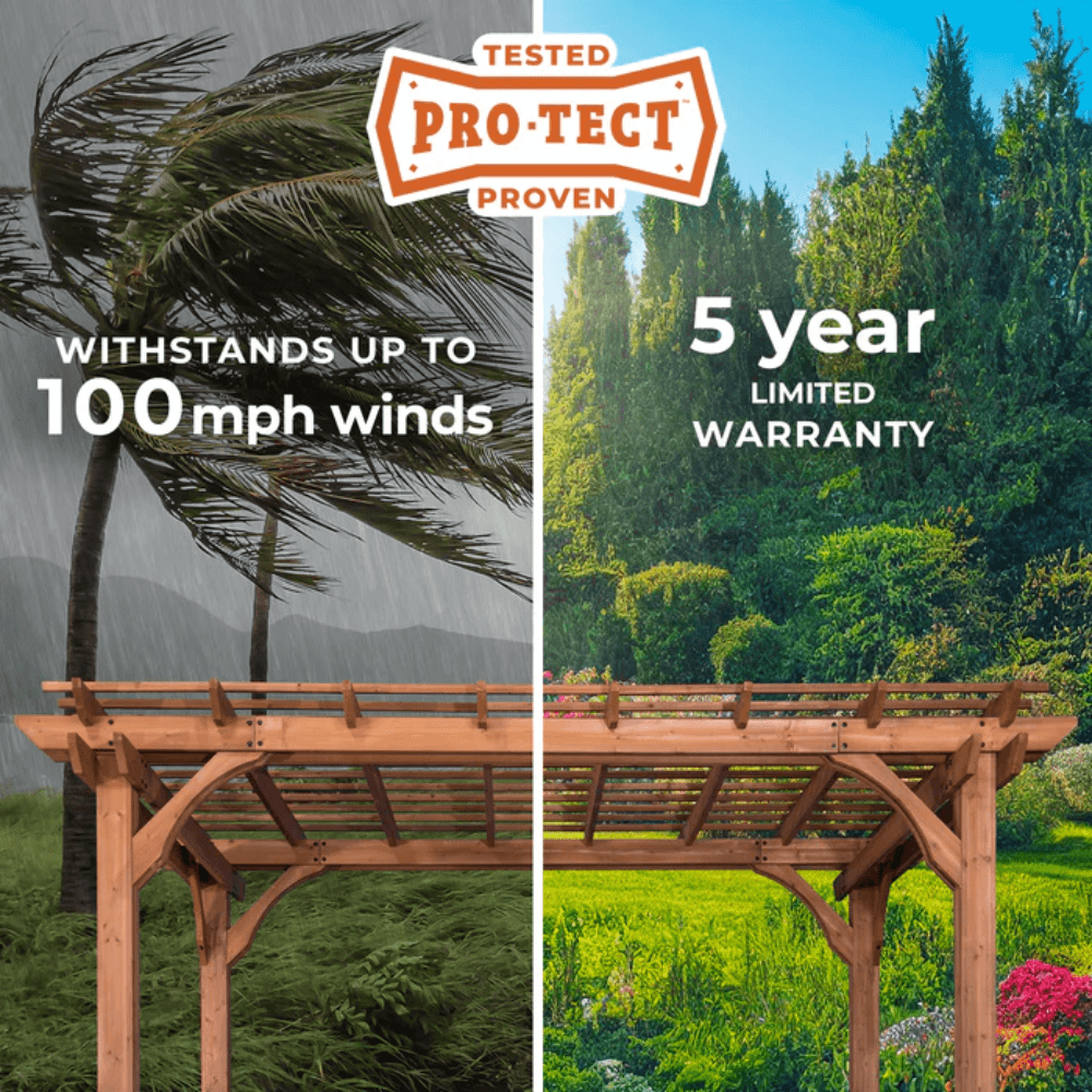 Backyard Discovery 12′ x 10′ Cedar Pergola