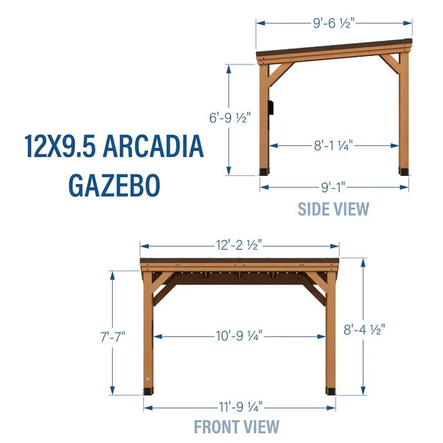 Backyard Discovery 12′ x 9.5′ Arcadia Gazebo