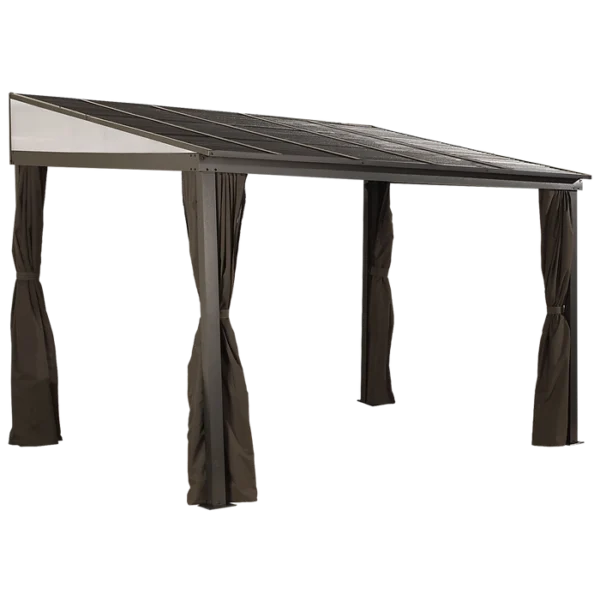 Sojag 500-9165470 10 x 12 ft. Portland No. 53 Wall Gazebo Steel Roof