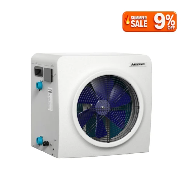 AQUASTRONG MINI Heat Pumps, Up to 18,000 BTU Inverter, for Pools up to 6,500 Gallons, 115V