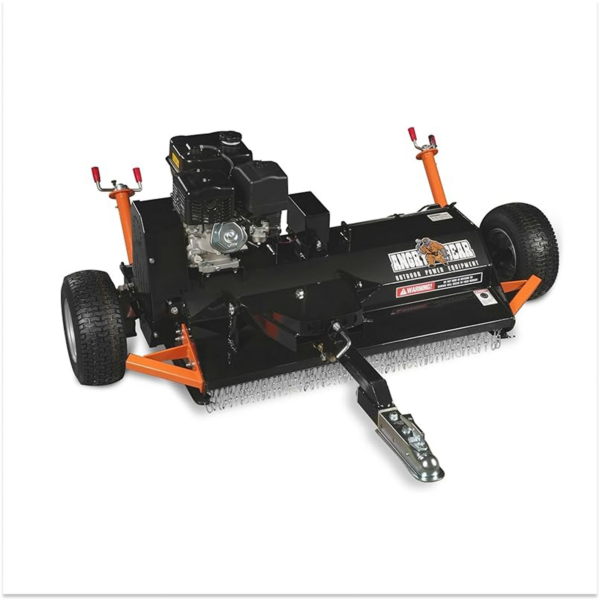 MechMaxx 48" Tow-Behind ATV Offset Flail Mower 15HP 459cc E-start Gas Engine Powered